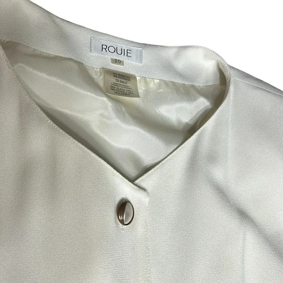 Vintage ROUIE dress, women size 20.Partial button front,long sleeve,maxi - Picture 12 of 13